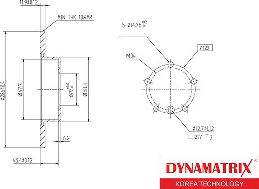 Dynamatrix DBD248 - Bremžu diski ps1.lv