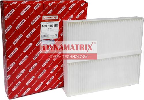 Dynamatrix DCFK21-NS-NS20 - Filtrs, Salona telpas gaiss ps1.lv