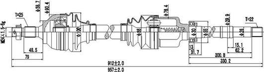 Dynamatrix DDS245113 - Piedziņas vārpsta ps1.lv