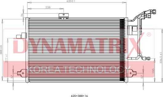 Dynamatrix DR94430 - Kondensators, Gaisa kond. sistēma ps1.lv