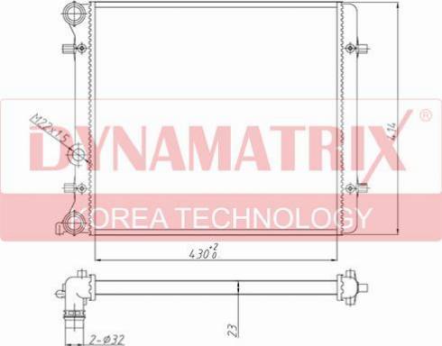 Dynamatrix DR641011 - Radiators, Motora dzesēšanas sistēma ps1.lv