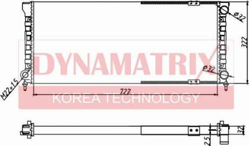 Dynamatrix DR651621 - Radiators, Motora dzesēšanas sistēma ps1.lv