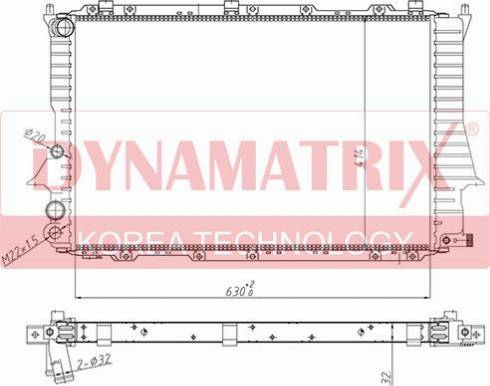 Dynamatrix DR60457 - Radiators, Motora dzesēšanas sistēma ps1.lv