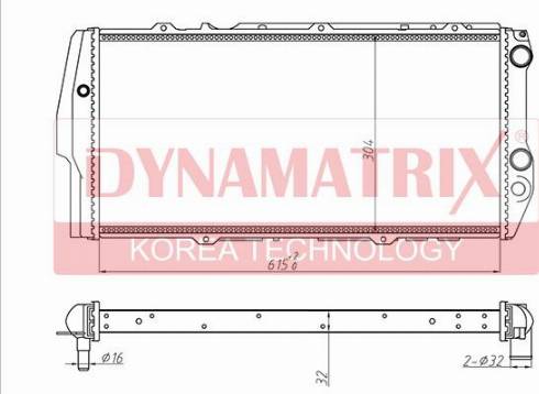 Dynamatrix DR604781 - Radiators, Motora dzesēšanas sistēma ps1.lv