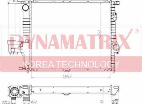 Dynamatrix DR60607A - Radiators, Motora dzesēšanas sistēma ps1.lv