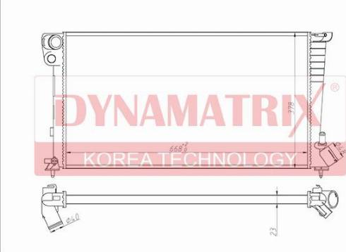 Dynamatrix DR61315 - Radiators, Motora dzesēšanas sistēma ps1.lv