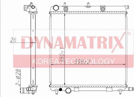 Dynamatrix DR61284 - Radiators, Motora dzesēšanas sistēma ps1.lv