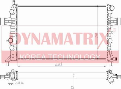 Dynamatrix DR630041 - Radiators, Motora dzesēšanas sistēma ps1.lv