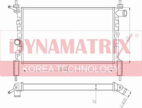 Dynamatrix DR632761 - Radiators, Motora dzesēšanas sistēma ps1.lv