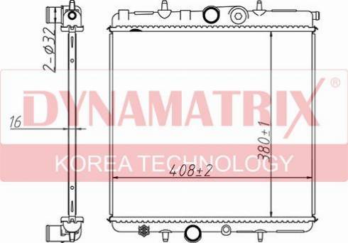 Dynamatrix DR63708A - Radiators, Motora dzesēšanas sistēma ps1.lv