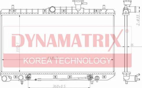 Dynamatrix DR67023 - Radiators, Motora dzesēšanas sistēma ps1.lv