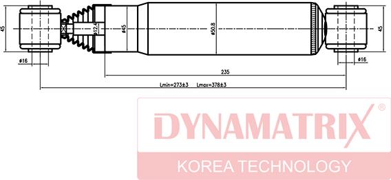 Dynamatrix DSA441066 - Amortizators ps1.lv
