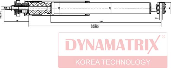 Dynamatrix DSA553197 - Amortizators ps1.lv