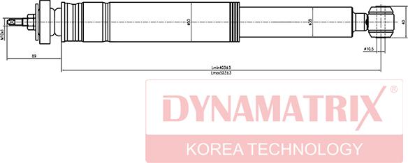 Dynamatrix DSA553185 - Amortizators ps1.lv