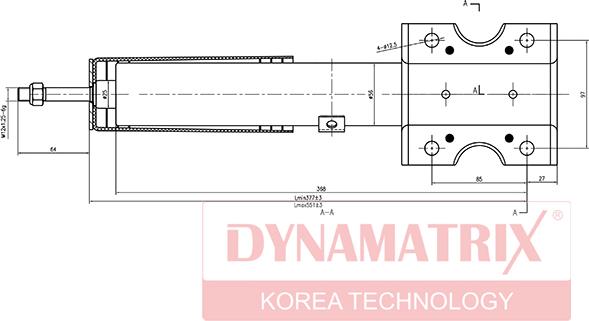 Dynamatrix DSA635800 - Amortizators ps1.lv