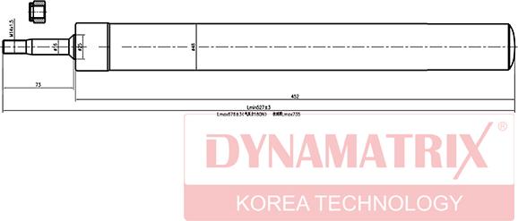 Dynamatrix DSA366007 - Amortizators ps1.lv