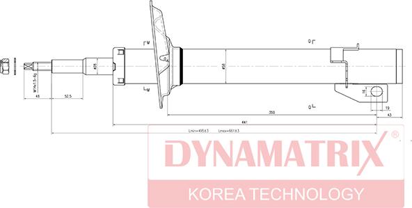 Dynamatrix DSA314572 - Amortizators ps1.lv