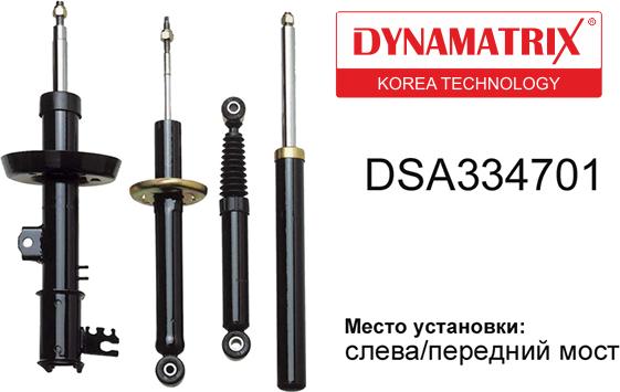 Dynamatrix DSA334701 - Amortizators ps1.lv
