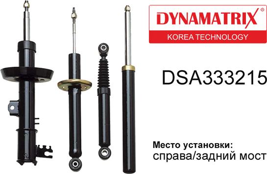 Dynamatrix DSA333215 - Amortizators ps1.lv