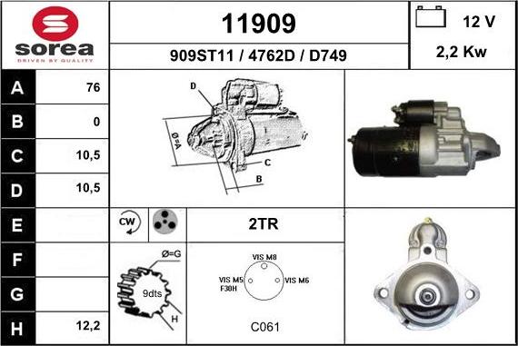 EAI 11909 - Starteris ps1.lv