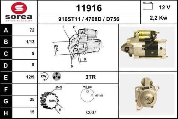 EAI 11916 - Starteris ps1.lv