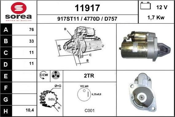 EAI 11917 - Starteris ps1.lv