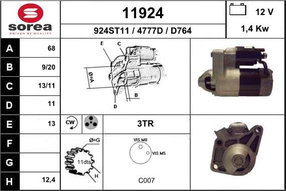 EAI 11924 - Starteris ps1.lv