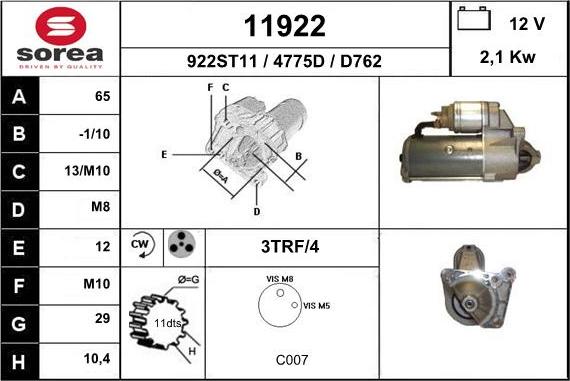 EAI 11922 - Starteris ps1.lv