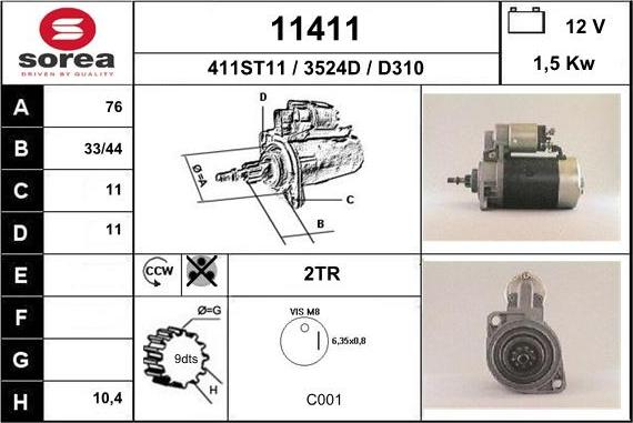 EAI 11411 - Starteris ps1.lv