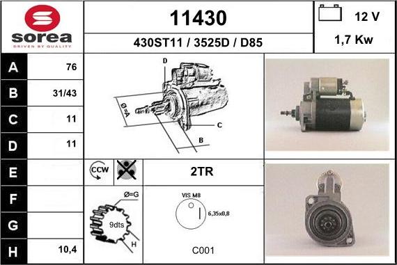 EAI 11430 - Starteris ps1.lv