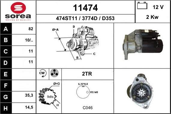 EAI 11474 - Starteris ps1.lv