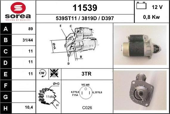 EAI 11539 - Starteris ps1.lv