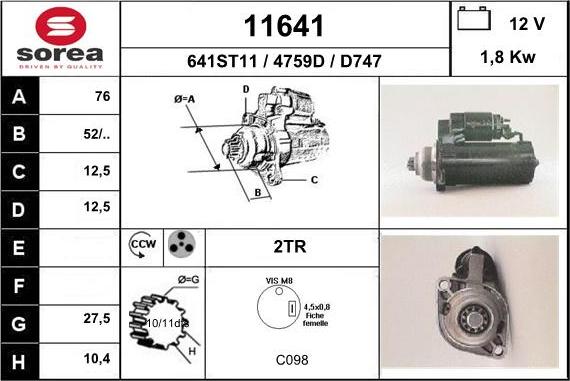 EAI 11641 - Starteris ps1.lv