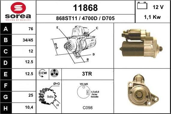 EAI 11868 - Starteris ps1.lv