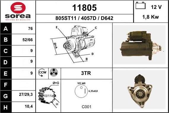 EAI 11805 - Starteris ps1.lv