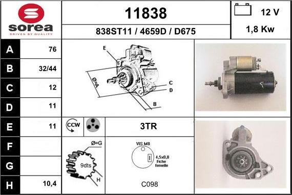 EAI 11838 - Starteris ps1.lv