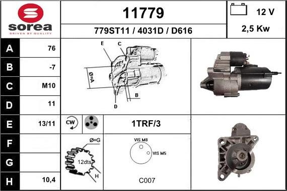 EAI 11779 - Starteris ps1.lv