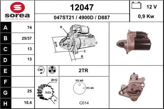 EAI 12047 - Starteris ps1.lv