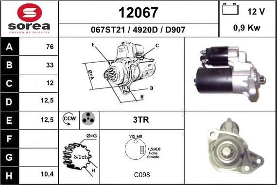 EAI 12067 - Starteris ps1.lv