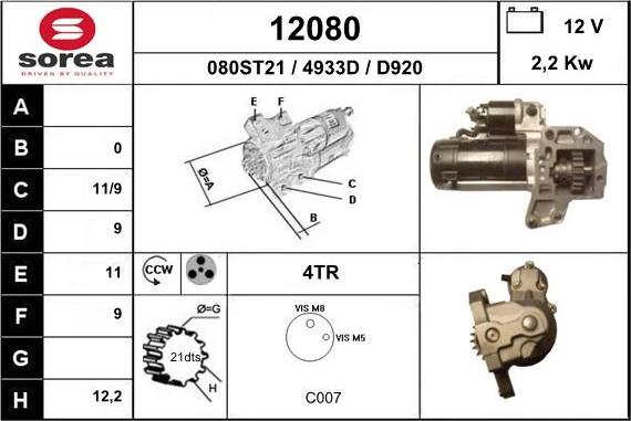 EAI 12080 - Starteris ps1.lv