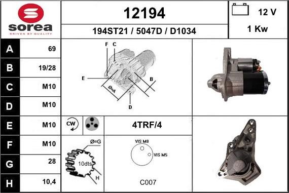 EAI 12194 - Starteris ps1.lv