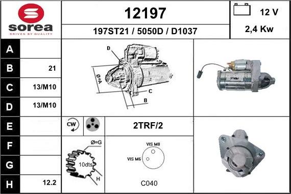 EAI 12197 - Starteris ps1.lv