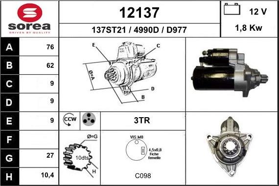 EAI 12137 - Starteris ps1.lv