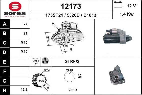 EAI 12173 - Starteris ps1.lv