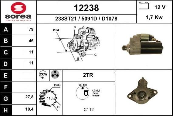 EAI 12238 - Starteris ps1.lv