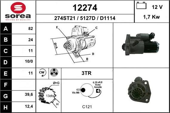 EAI 12274 - Starteris ps1.lv