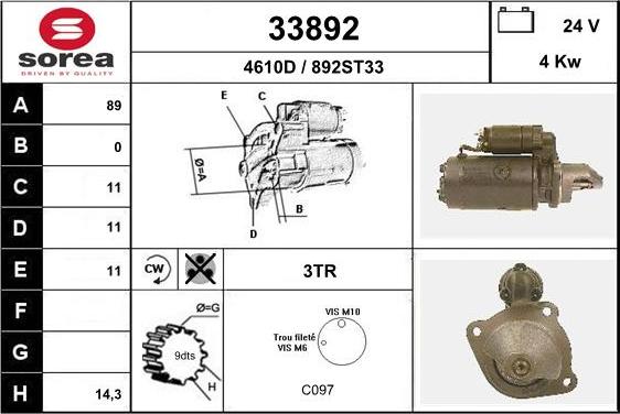 EAI 33892 - Starteris ps1.lv