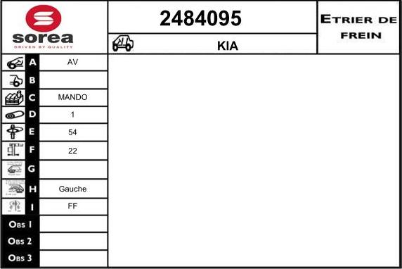 EAI 2484095 - Bremžu suports ps1.lv