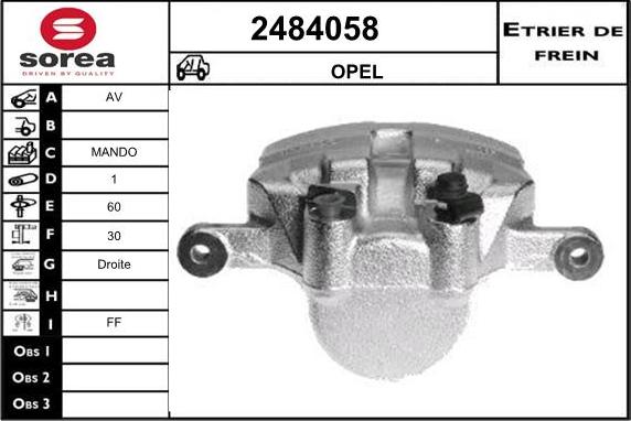 EAI 2484058 - Bremžu suports ps1.lv