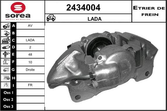 EAI 2434004 - Bremžu suports ps1.lv